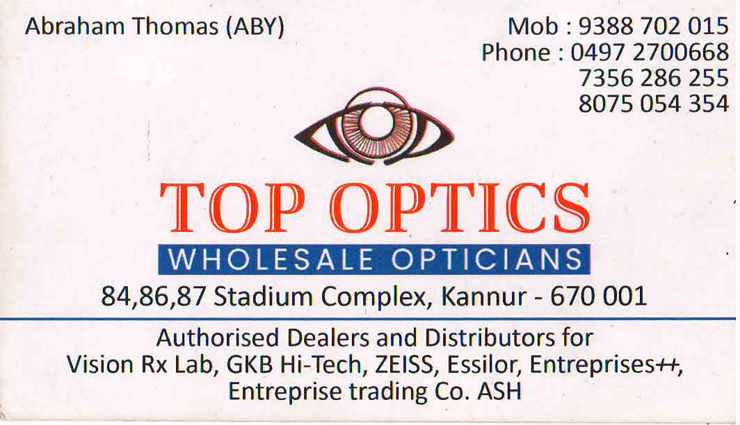 TOP OPTICS - WHOLESALE OPTICIANS